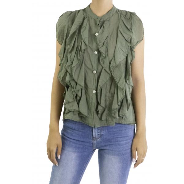 Camicia con volant 